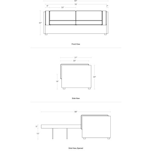 Blu Dot Bank Sleeper Sofa & Reviews Perigold